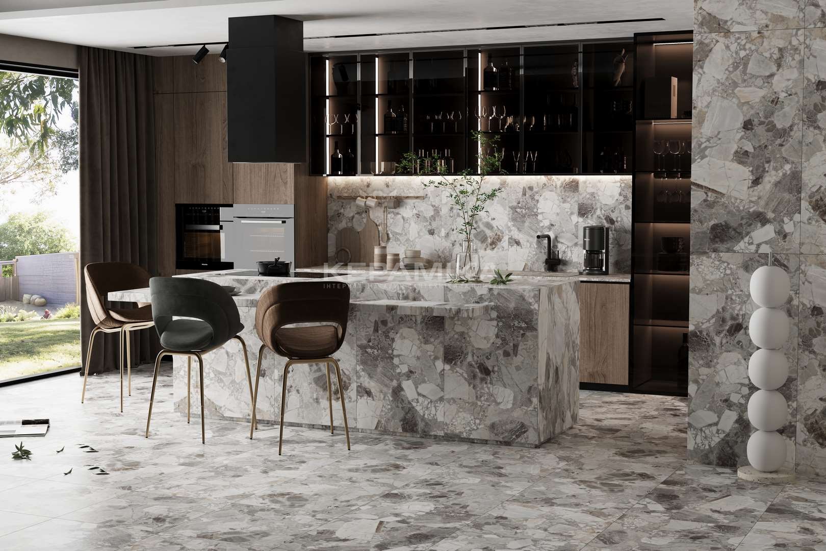 Плитка Pompei White F P 600x1200x8 R Sumat (коллекция TEO CERAMICS